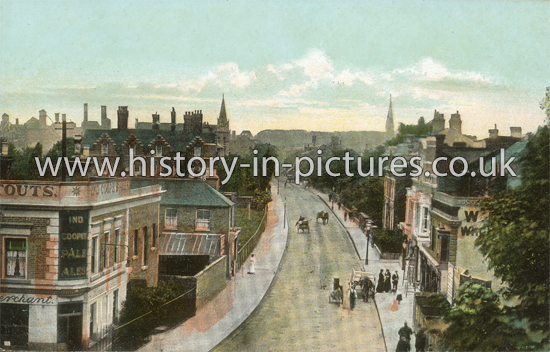 South Street, from the station bridge, Romford, Essex. c.1909